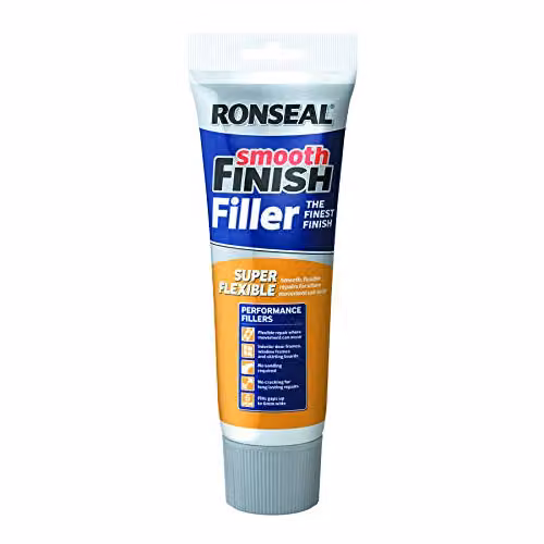 Ronseal Smooth Finish Flexible Interior Wall Filler, White, 330g