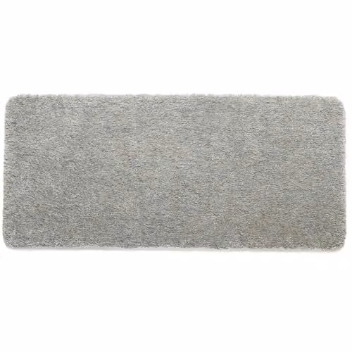 My Lux Silver Hand-Tufted Polypropylene Shaggy Rug, Stain-Resistant, Washable and Non-Slip, W: 67 cm, D: 150 cm