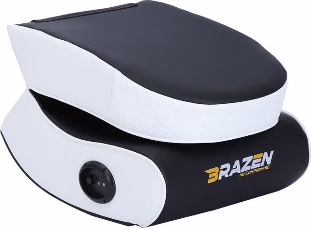 BraZen Stingray 2.0 Surround Sound Gaming Chair in White