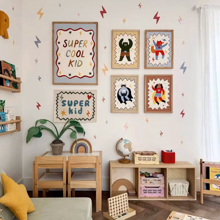 Kid of the Village Captain Woof Superhero Fine Art Paper Poster, Multicolour, W: 29.7 cm, H: 42 cm