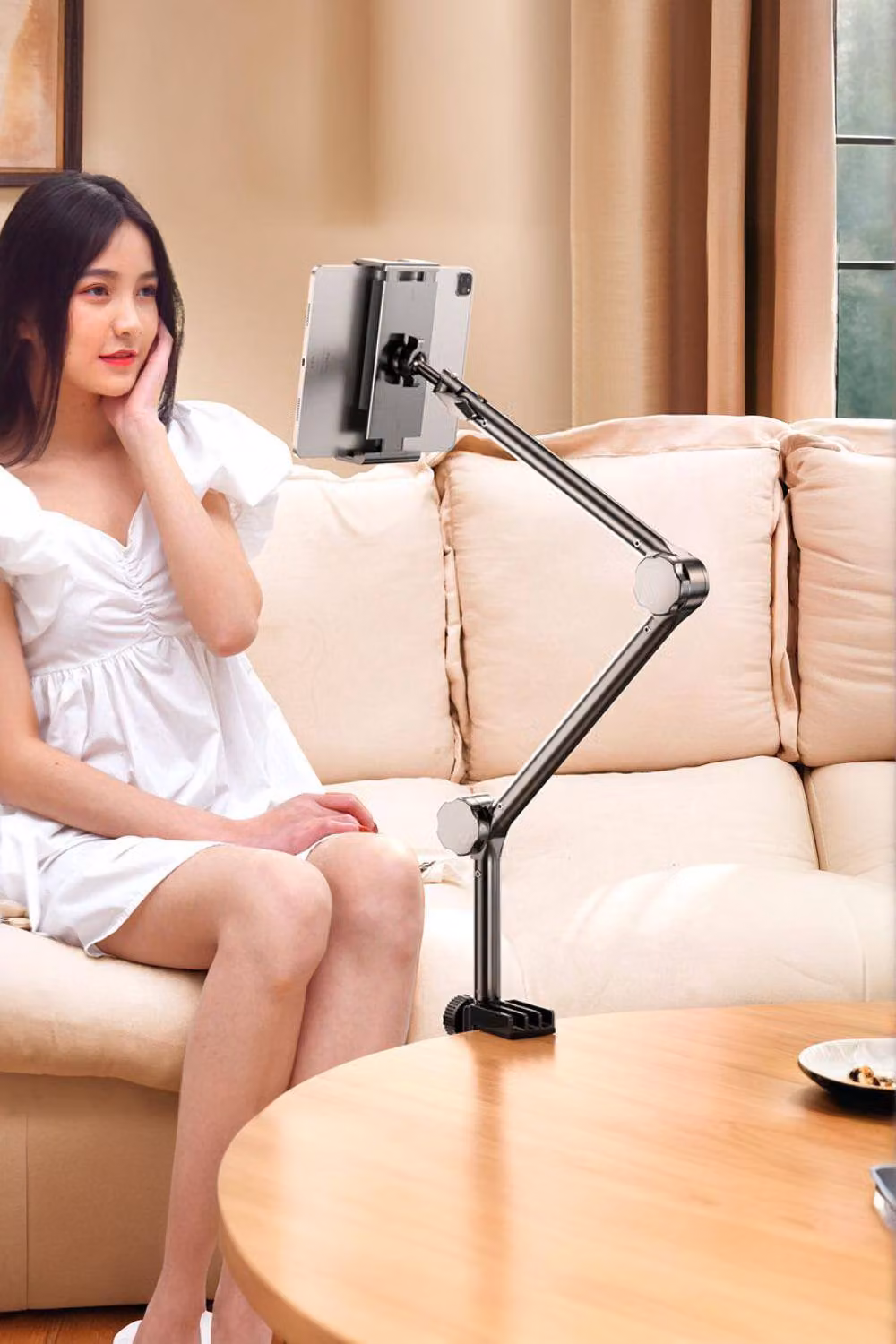H&O Direct 360 Degree Adjustable Foldable Arm Phone and Tablet Stand in Black – 2