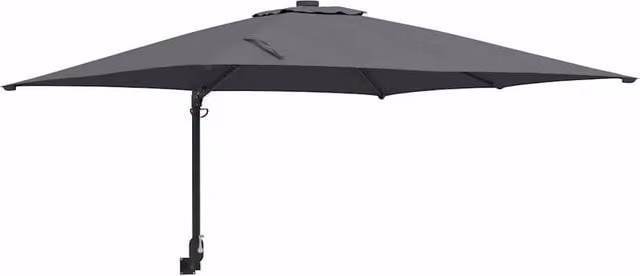 Berkfield Home Large Outdoor Umbrella in Anthracite with Polyester Canopy and Powder-Coated Steel Frame, W/D/H: 300 x 300 x 230 cm – 1