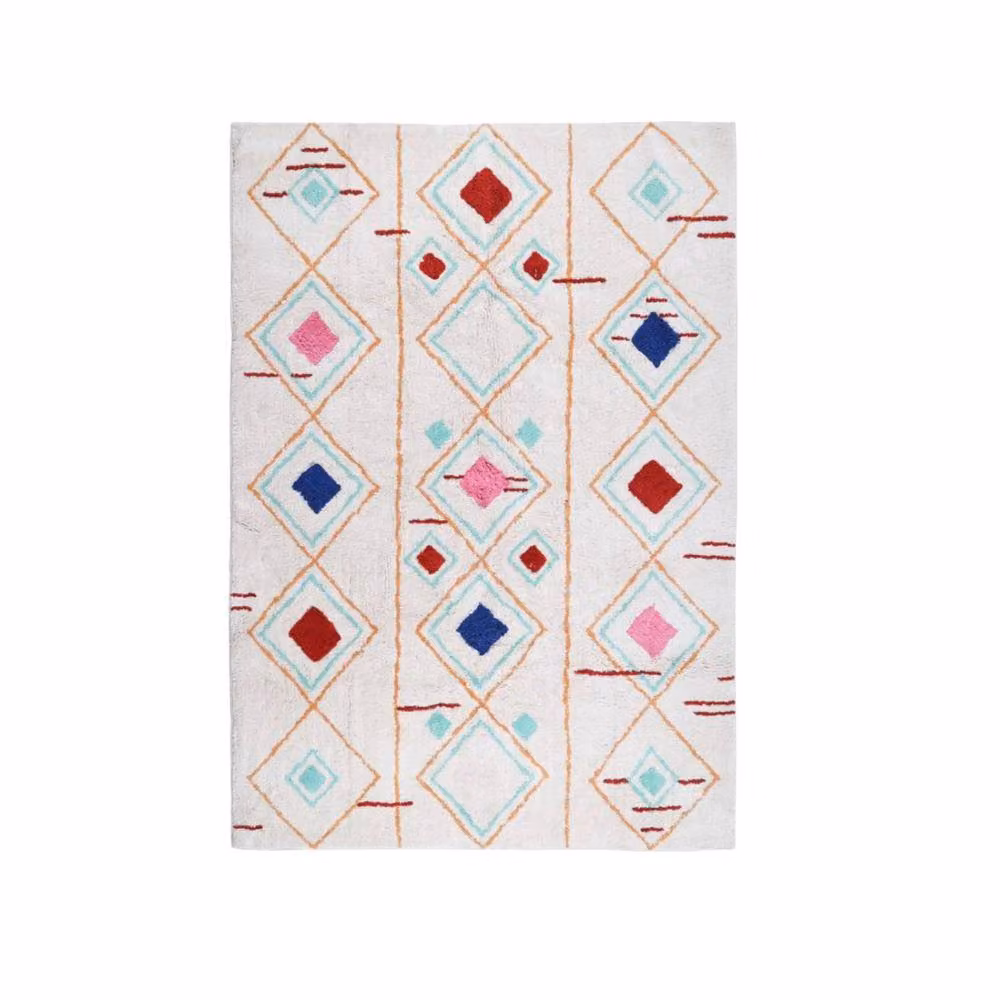 sweeek Moroccan Berber Style Geometric Indoor Rug, Multicoloured, W: 120 cm, L: 170 cm – 2