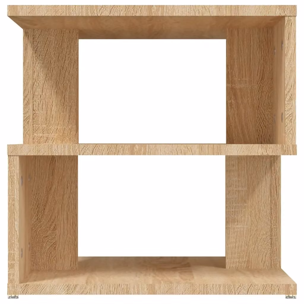 Berkfield Home Sonoma Oak Side Table in Brown, W/D/H: 40 x 40 x 40 cm – 4