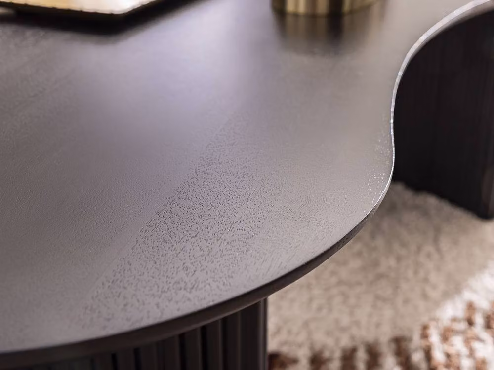TAMENIA Black Mango Wood Oval Coffee Table by Maison Céphy – 3