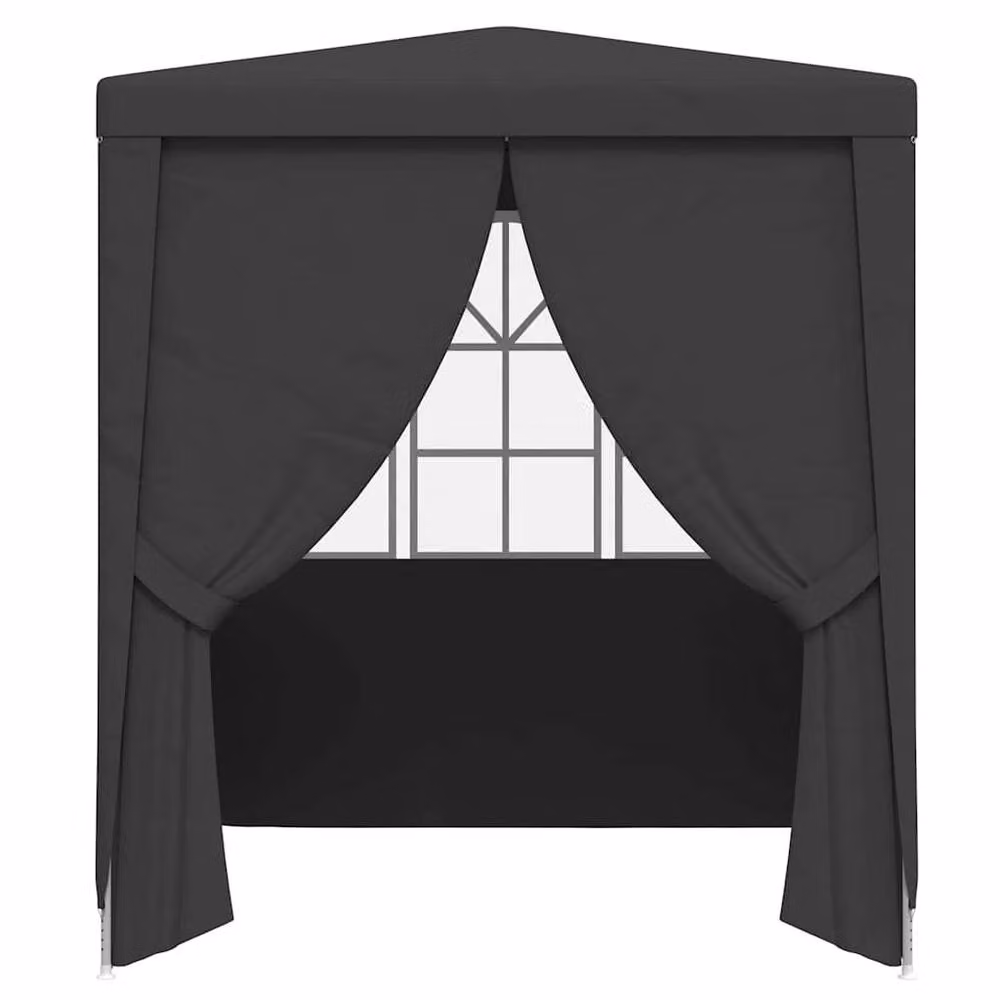 Berkfield Home Professional Party Tent Side Walls in Anthracite and Black, W x H: 2.5 x 2.5 m – 3