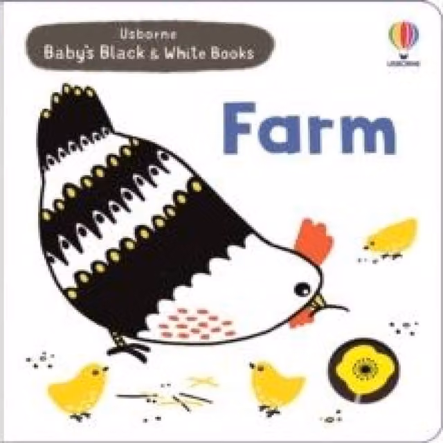 Mary Cartwright Baby's Black and White Books Farm Board Book in Multicolour