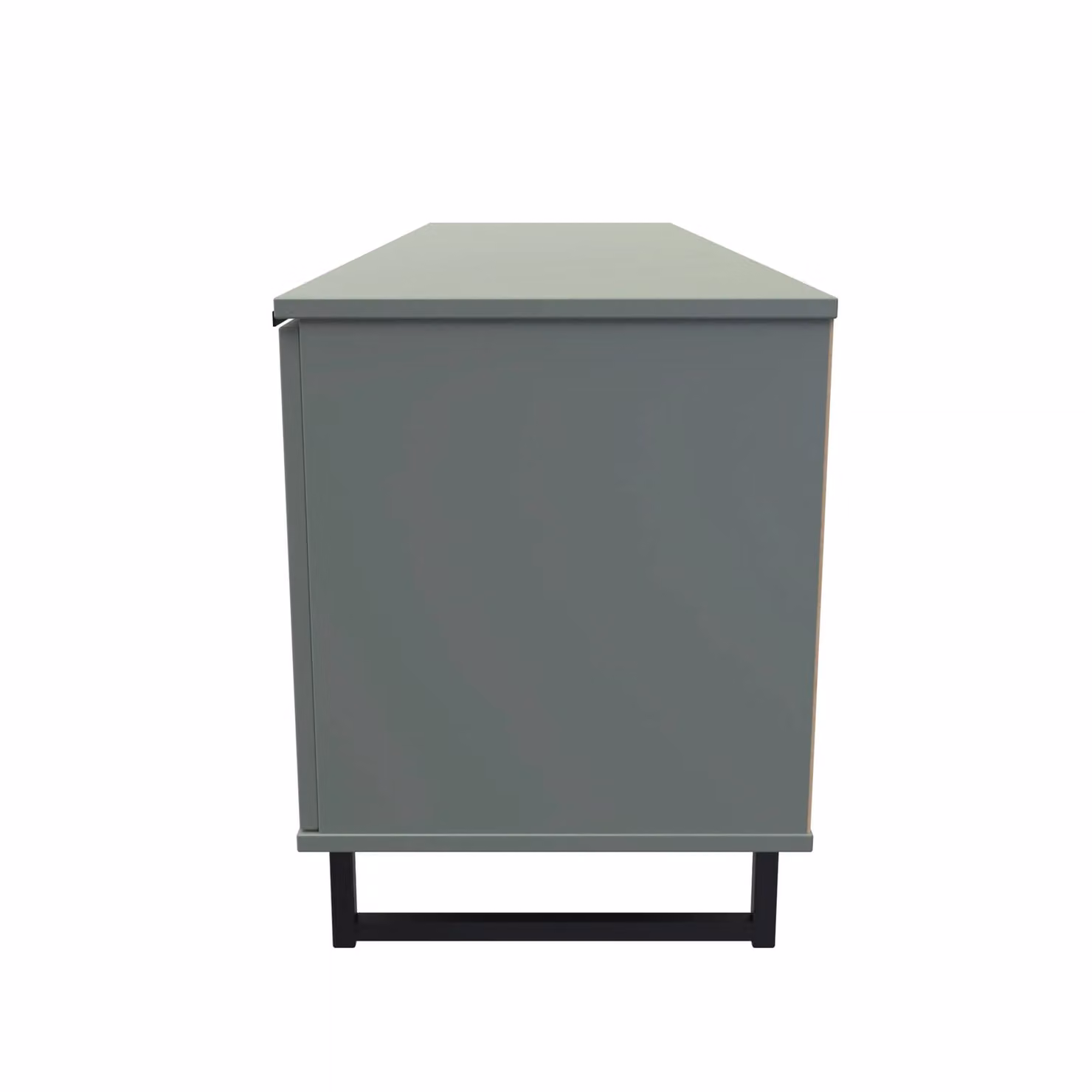Ready Assembled 2 U Fuji Wide TV Unit with 2 Doors and 1 Drawer in Pale Green – 2