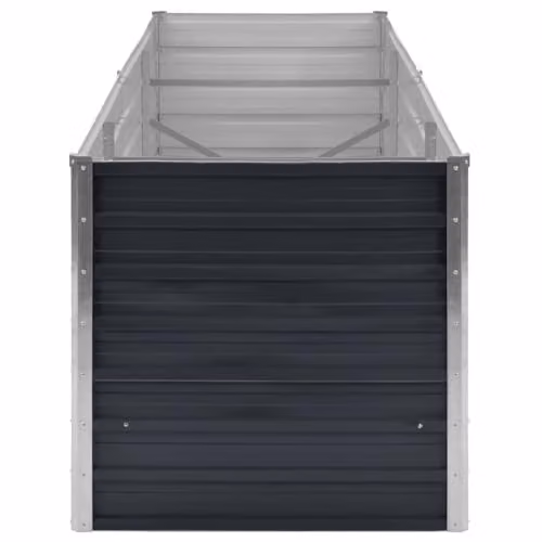 vidaXL Anthracite Galvanised Steel Garden Raised Bed W/D/H: 240 x 80 x 77 cm – 5