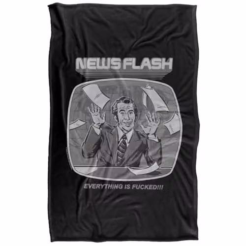 Steven Rhodes Newsflash Silky Touch Super Soft Fleece Throw Blanket, Multicolour, W/D/H: 91 x 147 cm – 5
