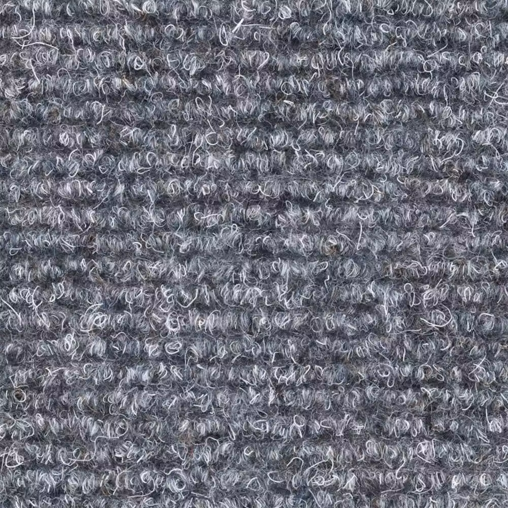 Berkfield Home Self-adhesive Needle Punch Stair Mats, Grey, W/D/H: 56 x 17 x 3 cm – 5