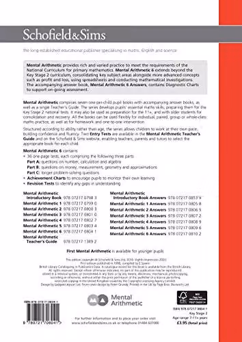 Schofield & Sims Mental Arithmetic Book 6: KS2 Maths for Year 6, Ages 10-11 – 2