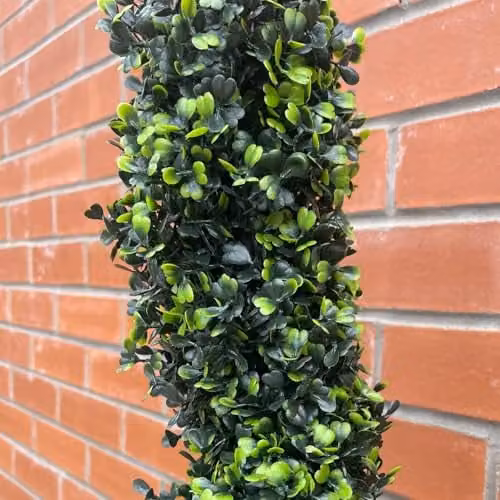 Leaf UK Green Artificial Boxwood Spiral Topiary Tree, H 120 cm x W 40 cm x D 40 cm – 4