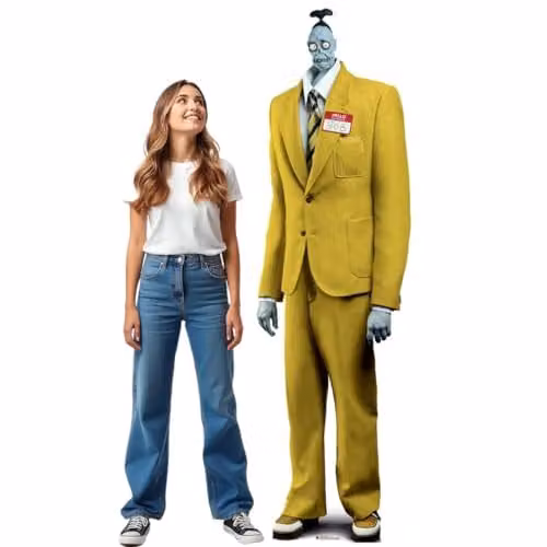 Star Cutouts SC4670 Shrinker Beetlejuice Lifesize Cardboard Cutout, Height: 195 cm – 1