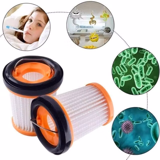 SPETLEK Replacement Fabric Vacuum Filter, 6 Pack, White, W: 52 cm, L: 1000 cm