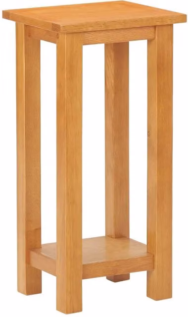 Berkfield Home Solid Oak Wood Side Table in Brown W/D/H: 27 x 24 x 55 cm – 1