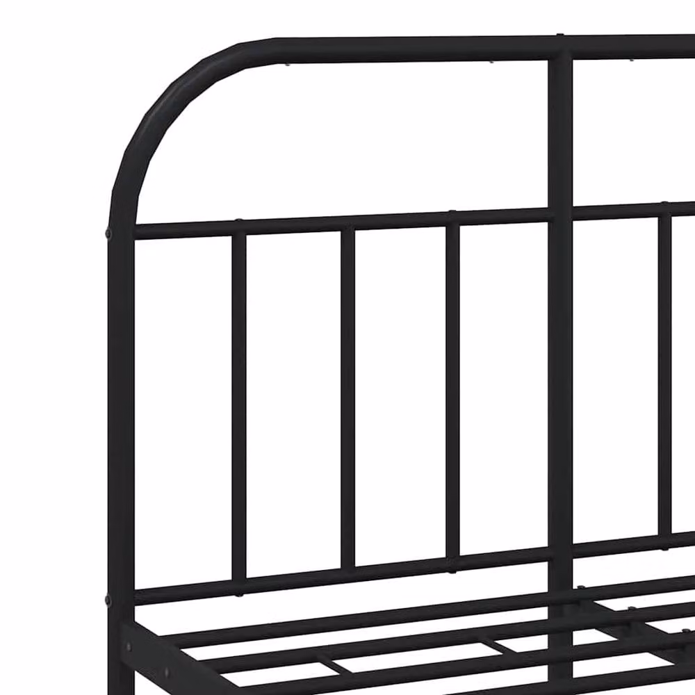 Berkfield Home Metal Bed Frame in Black, W/D/H: 120 x 200 cm – 5