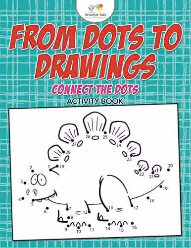 Kreative Kids From Dots to Drawings Connect the Dots Activity Book, Multicolour