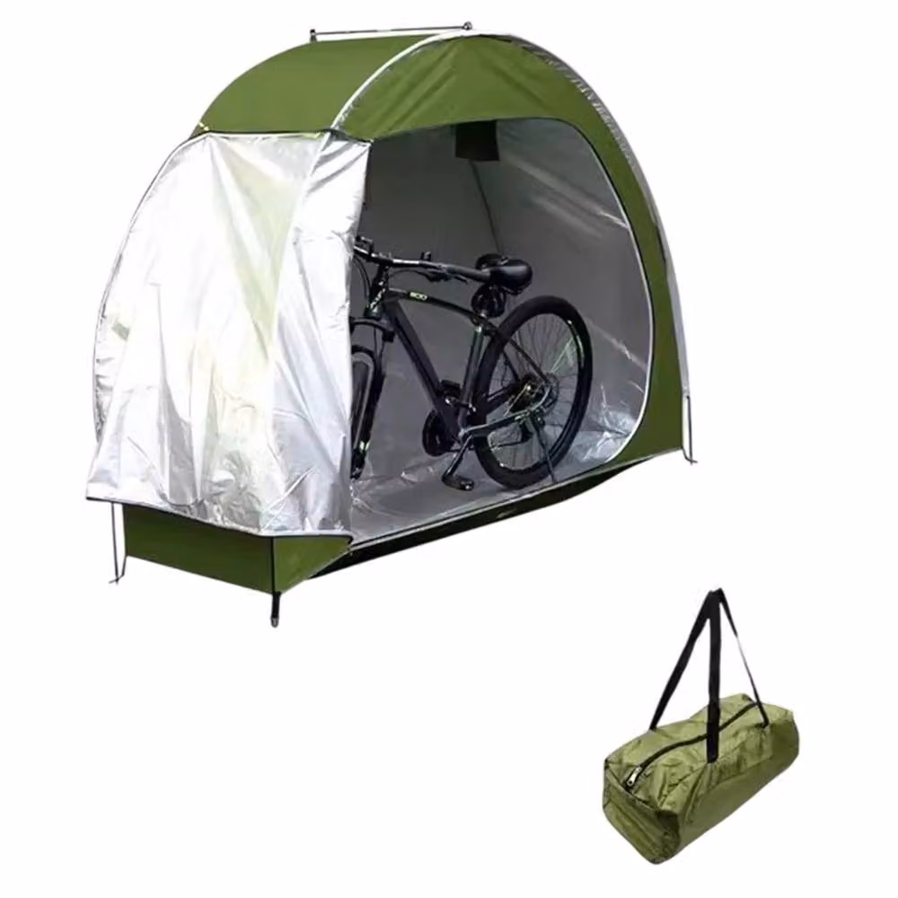 Nordara Waterproof Green Fibreglass Bicycle Storage Tent, Dome Style, 0.6m2 – 2
