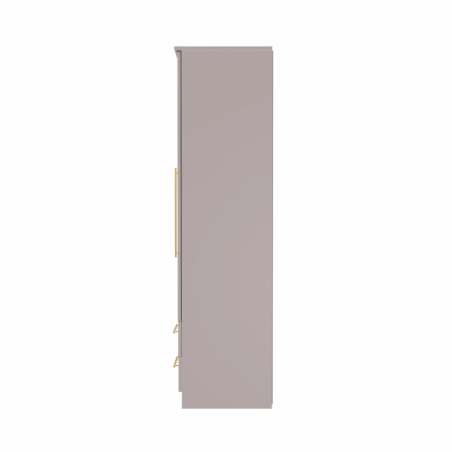 2 U Helmsley Ready Assembled Tall Triple Wardrobe with Mirror and 2 Drawers in Taupe – 2