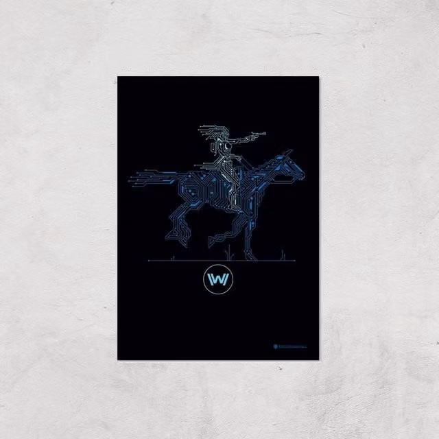 Westworld Core Permissions A2 Giclee Art Print, Multicolour and Black Typography Graphic Poster