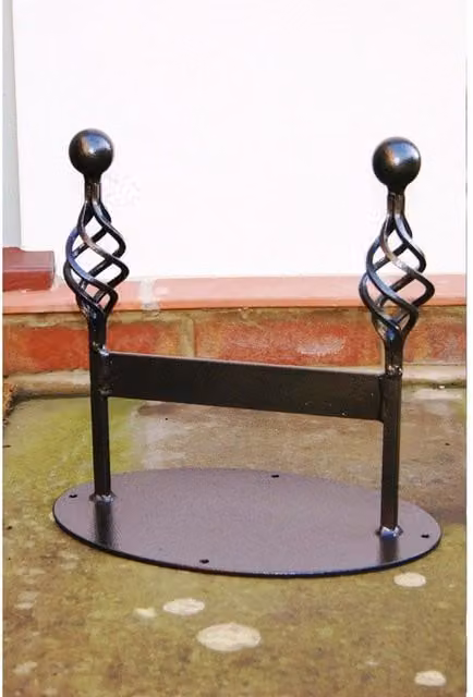 Poppyforge Classic Steel Boot Scraper in Black, W: 34.9 cm, D: 23.0 cm, H: 33.5 cm