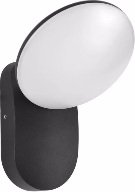 Netlighting Monti Black Outdoor Wall Down Lamp with Warm White LED and IP54 Rating