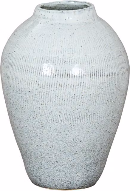 KDMK Kemi Large Olpe Vase Modern Sculpted Ceramic Centrepiece in White