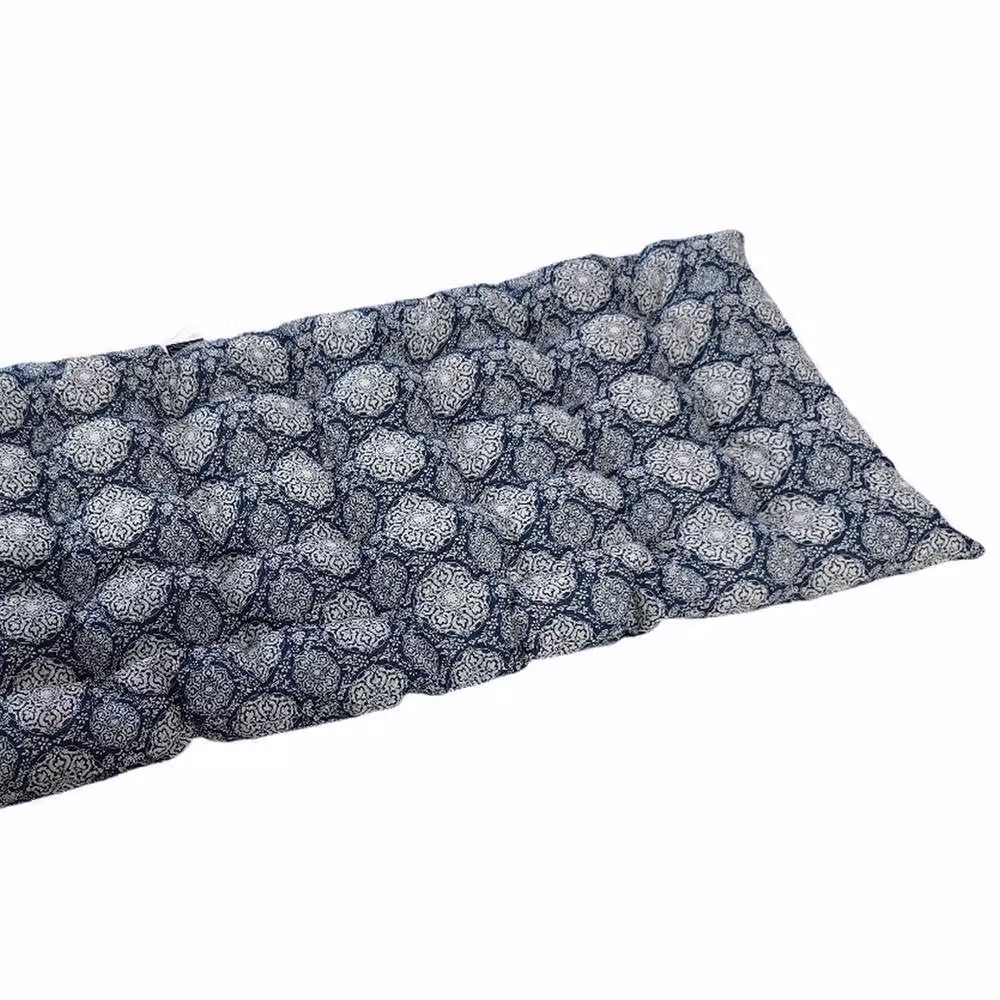 Ascalon Design Ltd Bench Seat Pad, Celtic Blue on White, W: 110 cm, D: 40 cm, H: 5 cm – 2