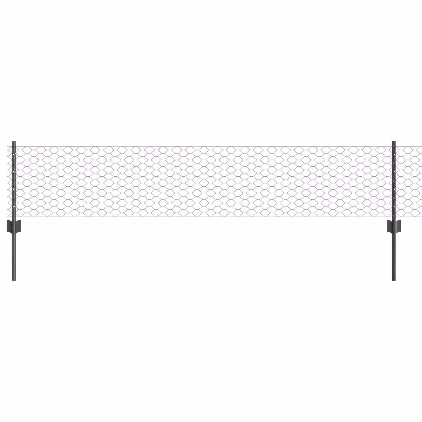 Berkfield Home Grey Steel U-Channel Fence Posts, 5 Pack, Height: 40 cm – 2