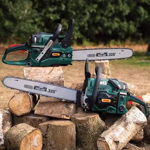 Webb WEPCS16 Petrol Chainsaw with 40cm Oregon Bar and Chain, 45cc 2-Stroke Easy Start Engine, Green – 3