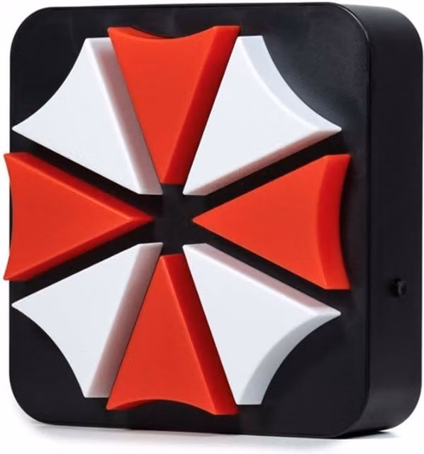 Numskull Resident Evil Umbrella Corporation LED Desk and Wall Lamp in Red and Black