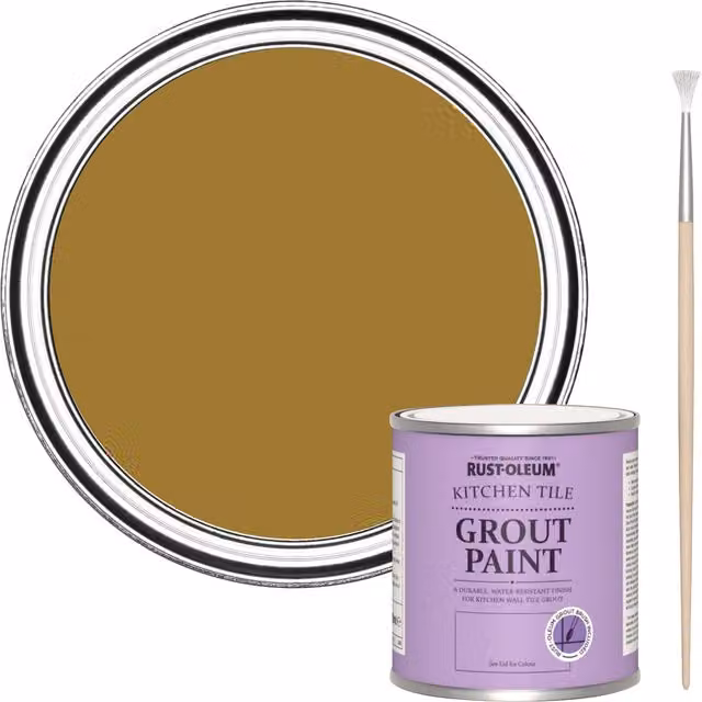 Rust-Oleum Kitchen Grout Paint in Wet Harvest Yellow, 250ml