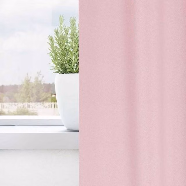 Berkfield Home Modern Opaque Polyester Curtains, 2 Pack, Pink, H 260 x W 140 cm