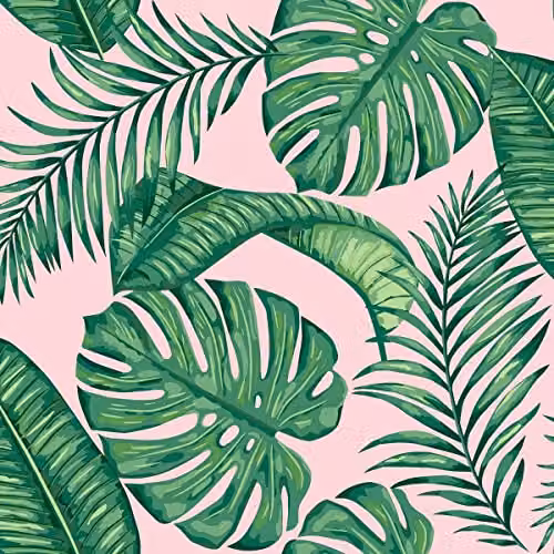 Muriva Botanical Floral Wallpaper in Green and Black