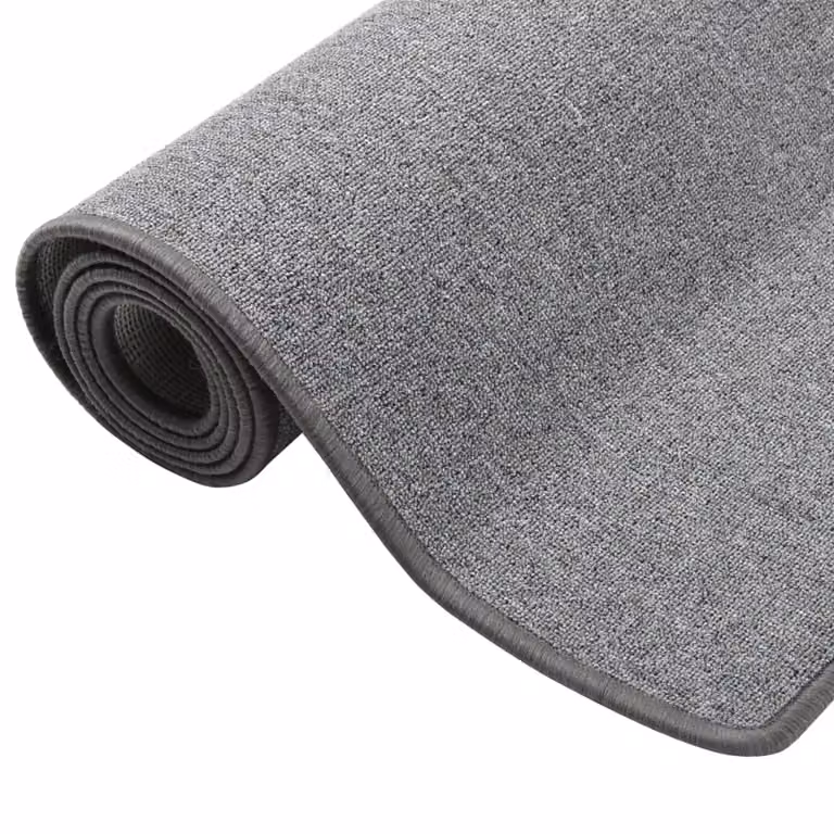 Berkfield Home Hand Tufted Grey Polypropylene Carpet Runner W: 80 cm, L: 300 cm