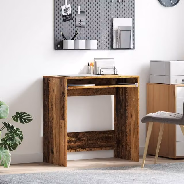 Berkfield Home Modern Writing Desk in Brown Engineered Wood – 1