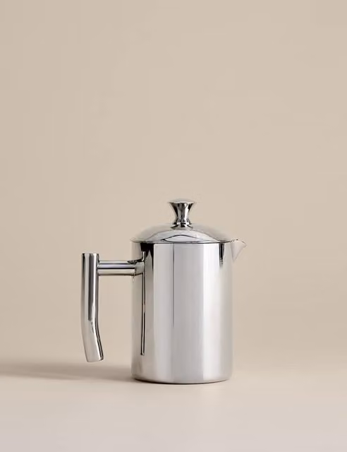 M&S Stainless Steel 3 Cup Cafetiere in Silver