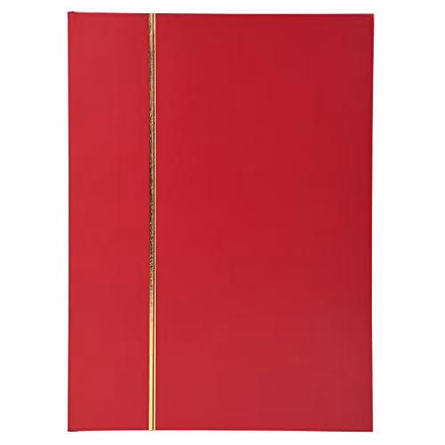 Exacompta Classic Stamp Album in Red Faux Leather, 32 Pages, W: 17 cm, H: 22.5 cm