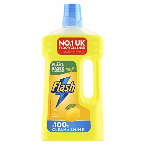 Flash Multipurpose Floor Liquid Cleaner Crisp Lemon 950 ml, Yellow