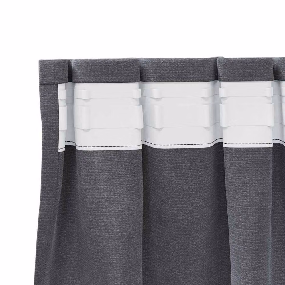 Berkfield Home Elegant Blackout Velvet Curtains with Top Tape, 2 Pack, Super Light Grey – 5