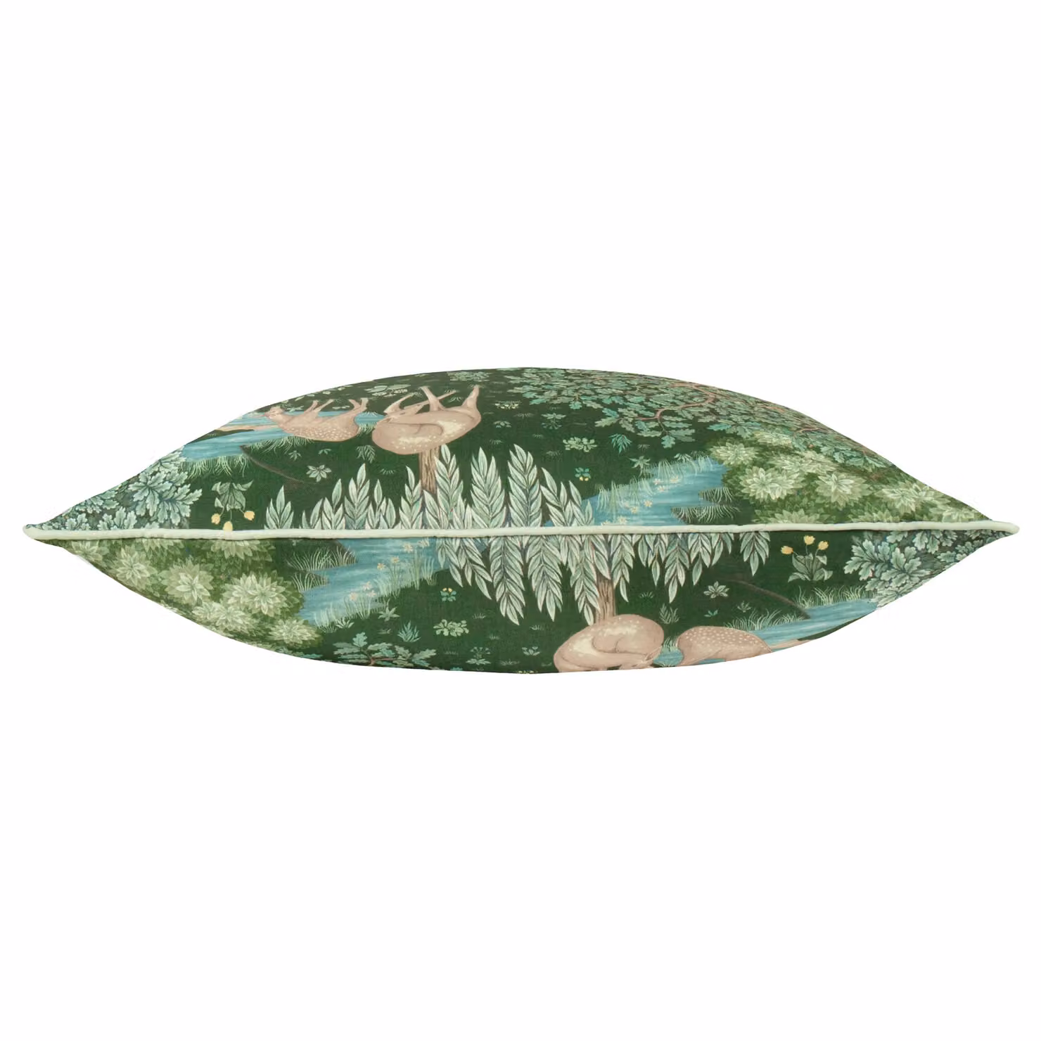 Morris & Co The Brook Floral Printed Outdoor Cushion in Green, W/D/H: 55 x 55 x 55 cm – 3