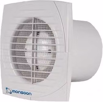 Monsoon Kitchen Fan with Timer in White, 150mm