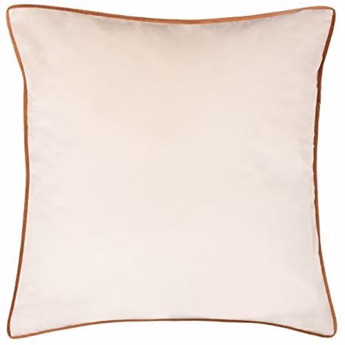 furn Meridian Velvet Square Cushion in Beige, W/D/H: 55 x 55 x 55 cm