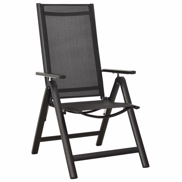 Berkfield Home 7 Piece Modern Garden Dining Set in Anthracite and Black Aluminium