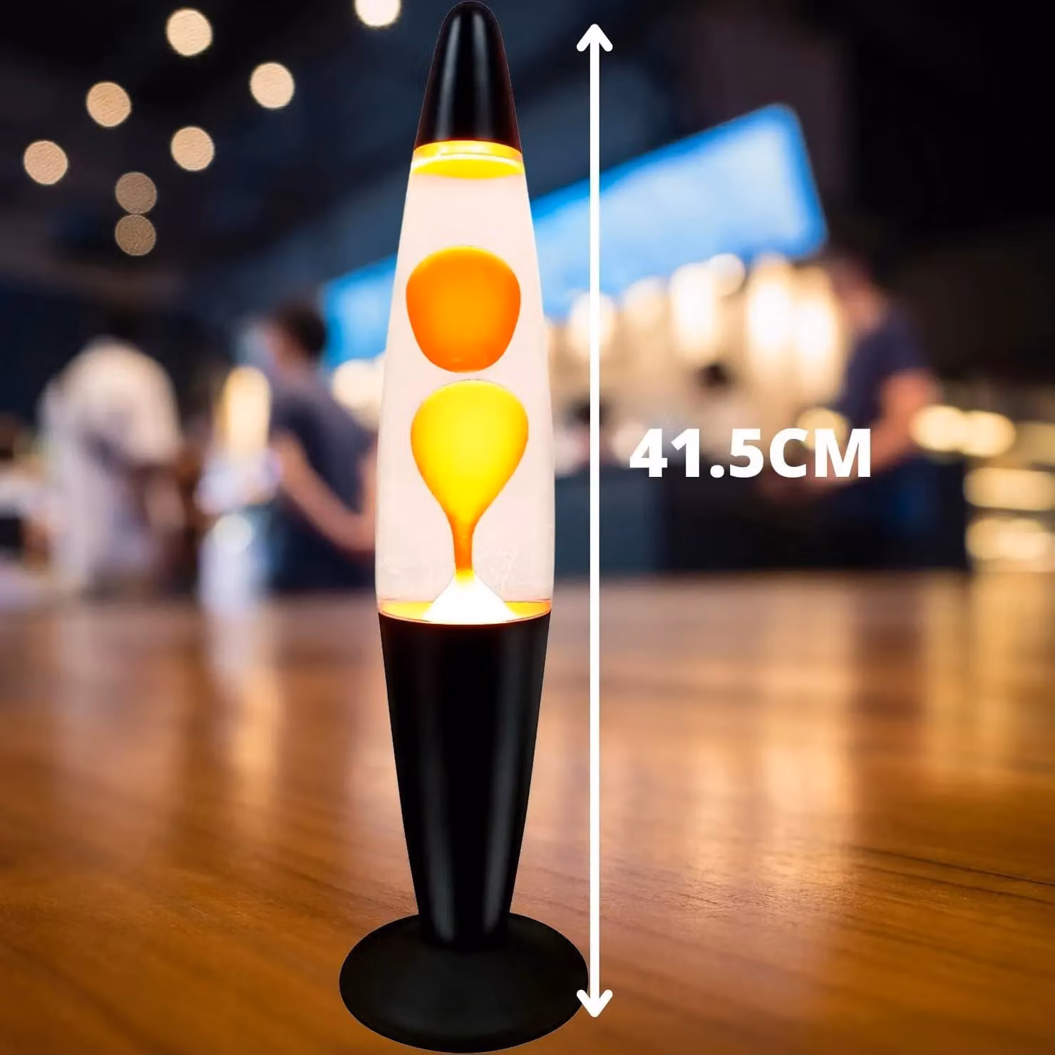 Trendi Yellow Wax Motion Lamp with Aluminum Base, Height: 40.64 cm – 4