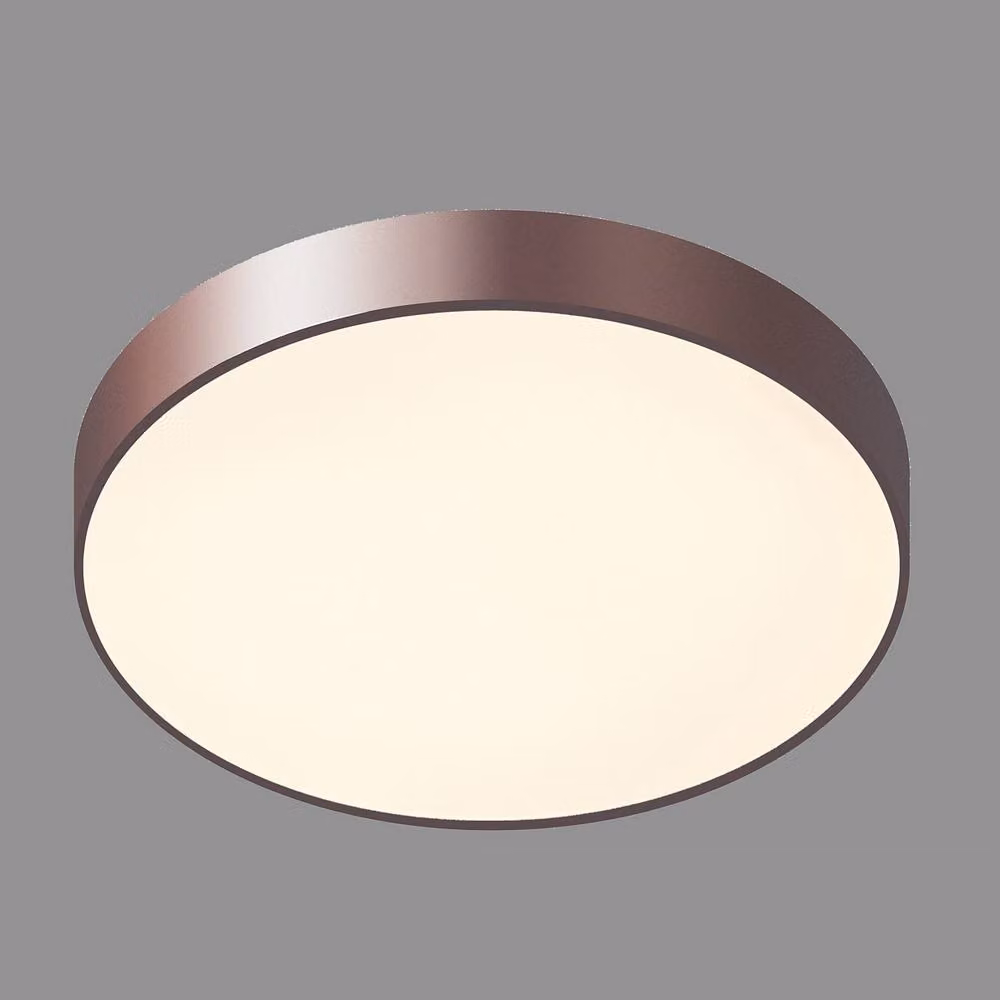 Netlighting Modern LED Flush Ceiling Light in Brown with 1800lm Warm White 3000K Output – 2