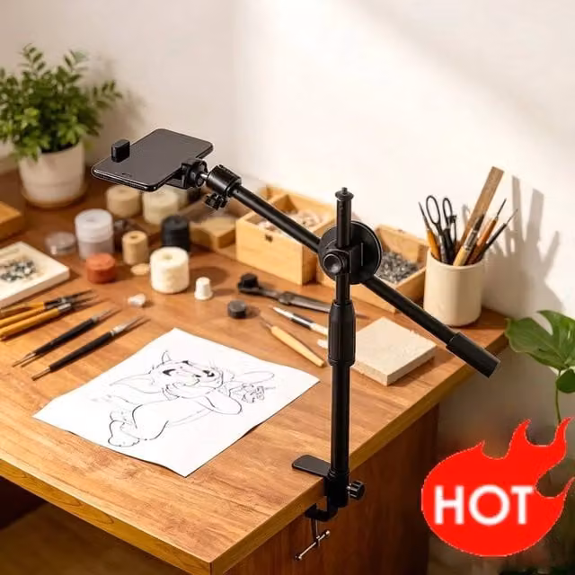 SPETLEK Tabletop Overhead Tripod Stand, Black