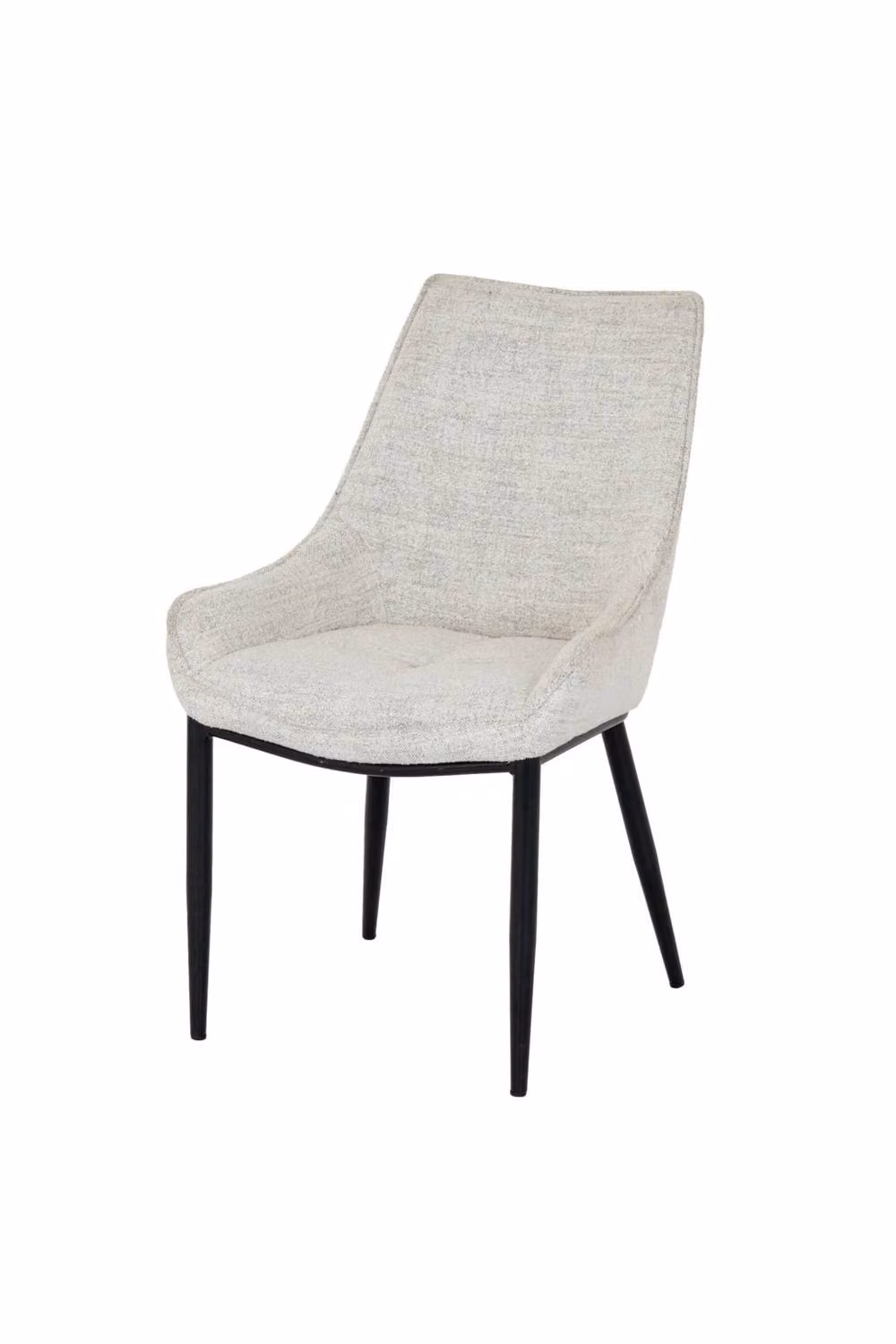 KDMD Zephra Modern Dining Chair with Contoured Backrest in Light Grey – 2