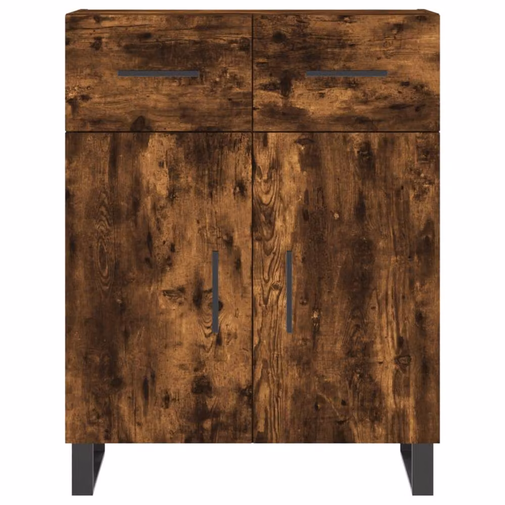 Berkfield Home Modern Smoked Oak Sideboard in Brown, W/D/H: 69.5 x 34 x 90 cm – 4